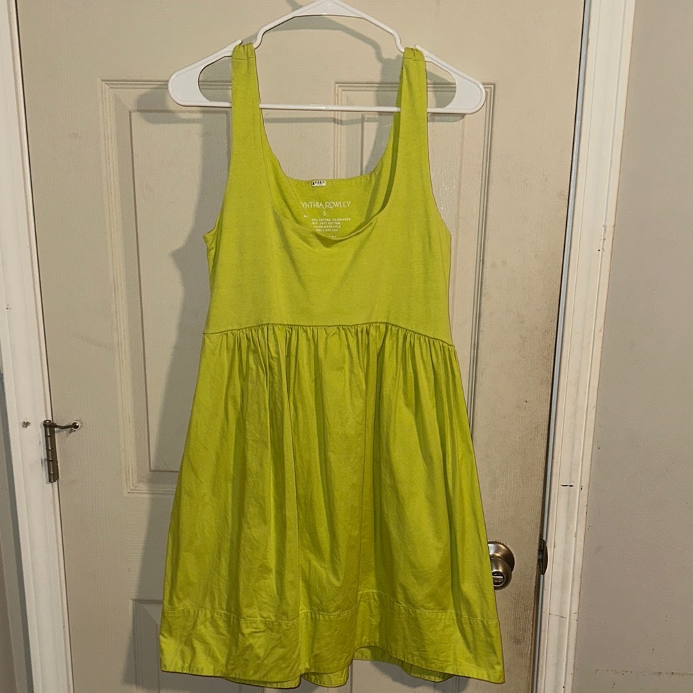 Cynthia Rowley Lime Green Casual Dress